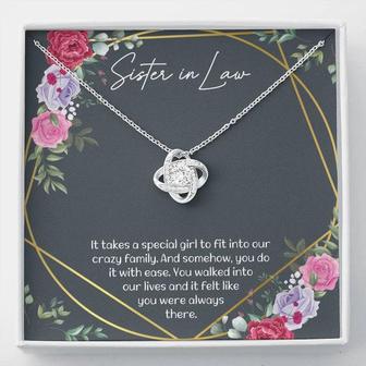 Sister-In-Law Gifts .Love Knot Necklace For Best Sister-In-Law - Seseable
