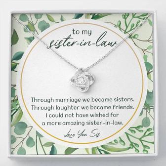 Sister-In-Law Gifts .Love Knot Necklace For Sister-In-Law - Seseable