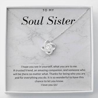 Soul Sister Love Knot Necklace - For Us Customers - Seseable