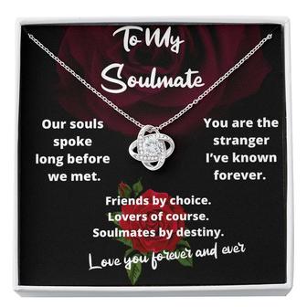 Soulmates Forever Love Knot Necklace - Seseable
