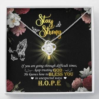 Stay Strong - Love Knot Necklace | Seseable CA