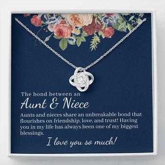 The Bond Between Aunt & Niece Love Knot Necklace - Seseable