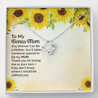 To My Bonus Mom - Love Knot Necklace - Seseable