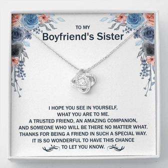 To My Boyfriend's Sister - Love Knot Necklace For Boyfriend's Sister - Seseable