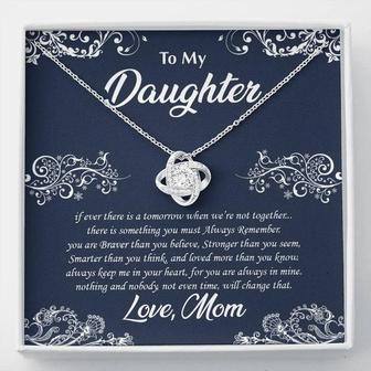 To My Daughter - Love Knot Necklace | Seseable CA