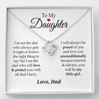 To My Daughter | Love Knot Necklace - Seseable
