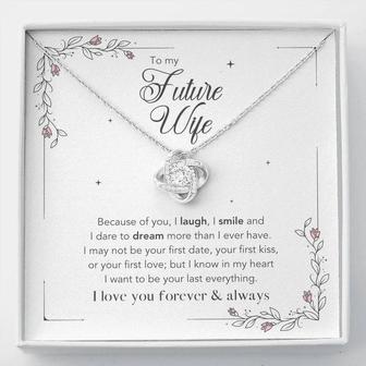 To My Future Wife - Love Knot Necklace - Seseable