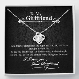 To My Girlfriend - Love Knot Necklace - Seseable