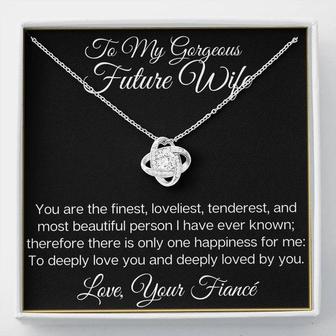 To My Gorgeous Future Wife - The Stunning Love Knot Necklace - Seseable