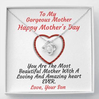 To My Gorgeous Mother - Love Knot Necklace - Seseable
