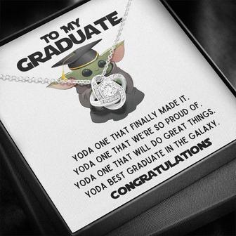 To My Graduate - Yoda One We Are Proud Of - Love Knot Necklace - Seseable