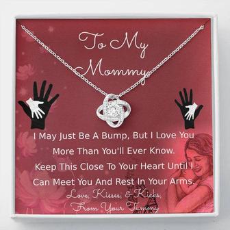 To My Mommy Love Knot Necklace - Seseable