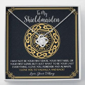 To My Shieldmaiden Love Knot Necklace Gift, Wife Gift, Birthday Gifts For Wife, Future Wife, Girlfriend | Seseable CA