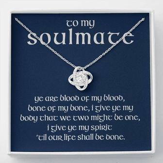 To My Soulmate - Celtic Love Knot Necklace - Seseable