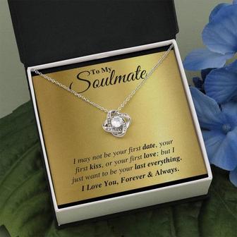 To My Soulmate - Forever & Always - Love Knot Necklace - Seseable