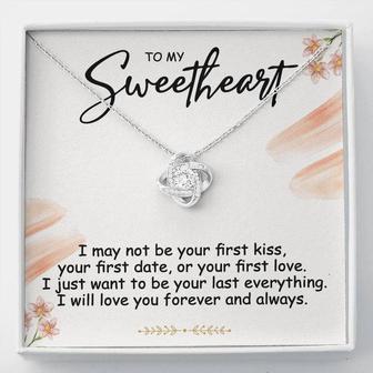 To My Sweetheart - Love Knot Necklace Gift Set - Seseable