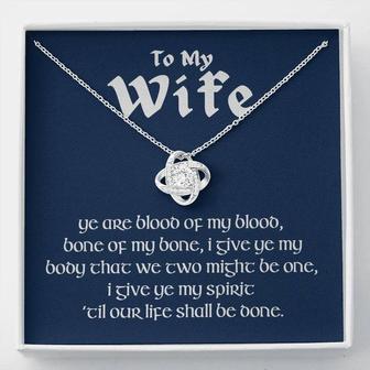 To My Wife - Celtic Love Knot Necklace - Seseable