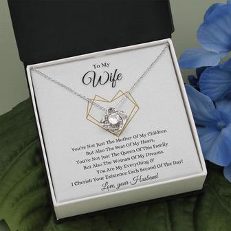 To My Wife - Love Knot Necklace - Seseable