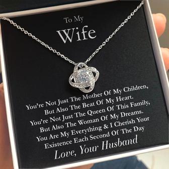 To My Wife - My Everything | Love Knot Necklace - Seseable