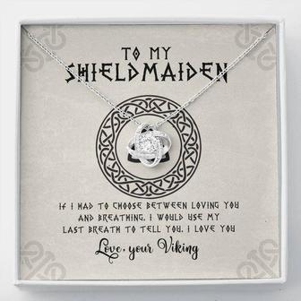 To Shieldmaiden I Love You Love Knot Necklace Gift For Her - Seseable