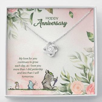 (Totoro Anniversary Edition) I Love You More Each Day! - Love Knot Necklace - Seseable