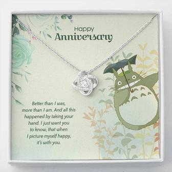 (Totoro Anniversary Edition) Lucky To Have You - Love Knot Necklace - Seseable