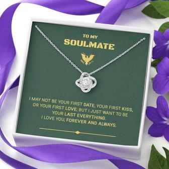 Veteran To Soulmate Green - Love Knot Necklace - Seseable