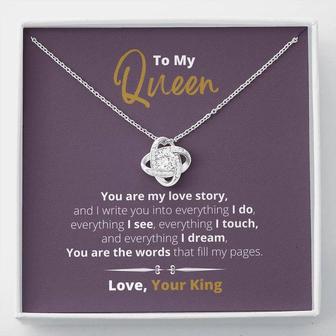 You Are My Love Story - Love Knot Necklace - Seseable
