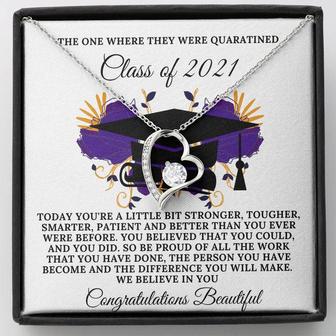 () - Class Of 2021- Forever Love Necklace- Quarantine Edition + - Thegiftio UK