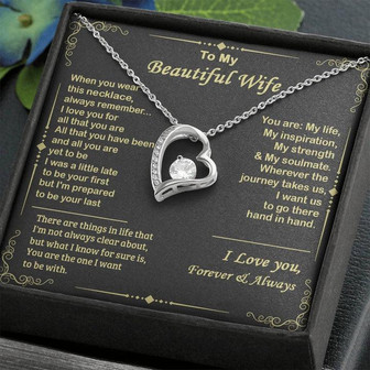 - To My Beautiful Wife Forever Love Necklace - Thegiftio UK