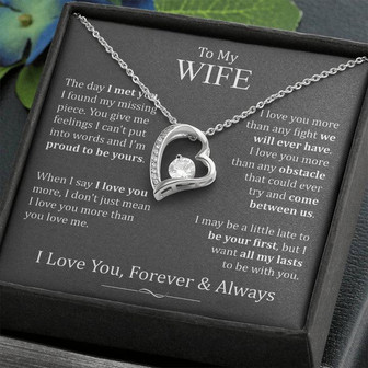 - To My Wife Forever Love Necklace - Thegiftio UK
