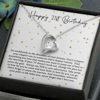 21St Birthday For Her, Forever Love Necklace - Thegiftio UK