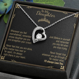 "A Gift For Daughter" Forever Love Necklace - Believe In Yourself - Thegiftio UK