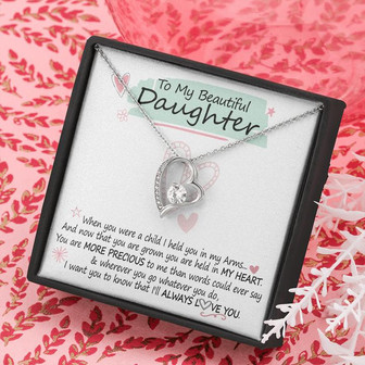 "A Gift For Daughter" Forever Love Necklace - More Precious To Me - Thegiftio UK