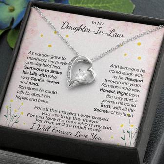 "A Gift For Daughter In Law" Forever Love Necklace - You Are Truly The Answer - Thegiftio UK