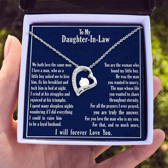 "A Gift For Daughter In Law" Forever Love Necklace - You Are Truly The Answer - Thegiftio UK