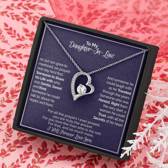 "A Gift For Daughter In Law" Forever Love Necklace - You Are Truly The Answer - Thegiftio UK