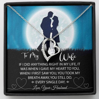 " A Gift To My Wife" - Forever Love Necklace - Thegiftio UK