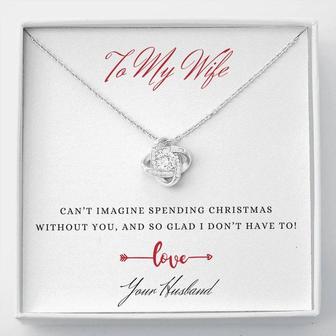A Symbol Of Eternal Love, The Love Knot Necklace, A Christmas Gift For Every Wife - Seseable