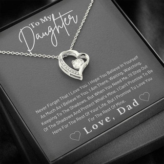 Dad To Daughter Forever Love Necklace - Thegiftio UK