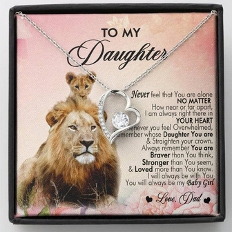 To My Daughter Forever Love Necklace - Thegiftio UK