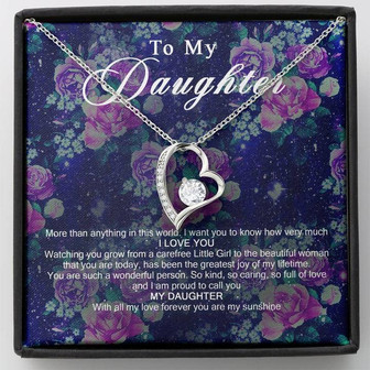 To My Daughter Forever Love Necklace - Thegiftio UK
