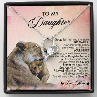 To My Daughter Forever Love Necklace - Thegiftio UK