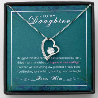 To My Daughter Forever Love Necklace - Thegiftio UK