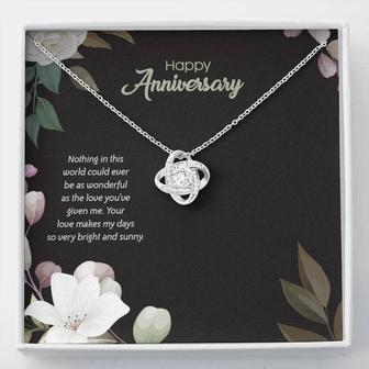 (Anniversary Edition) Wonderful Love You've Given - Love Knot Necklace - Seseable