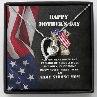 Army Mom Gift - Strong Mom - Forever Love Necklace - Thegiftio UK
