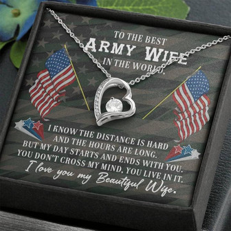 Army Wife Forever Love Necklace - Thegiftio UK