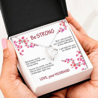 Be Strong - Husband To Wife - Forever Love Necklace - Thegiftio UK