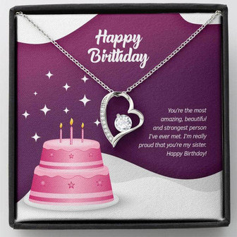 Birthday Edition Proud Sister's Admiration - Forever Love Necklace - Thegiftio UK