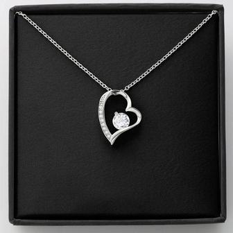 Black Background Dazzling Forever Love Necklace - Thegiftio UK